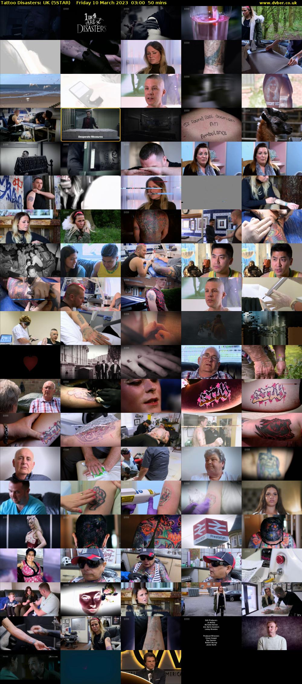 Tattoo Disasters: UK (5STAR) Friday 10 March 2023 03:00 - 03:50