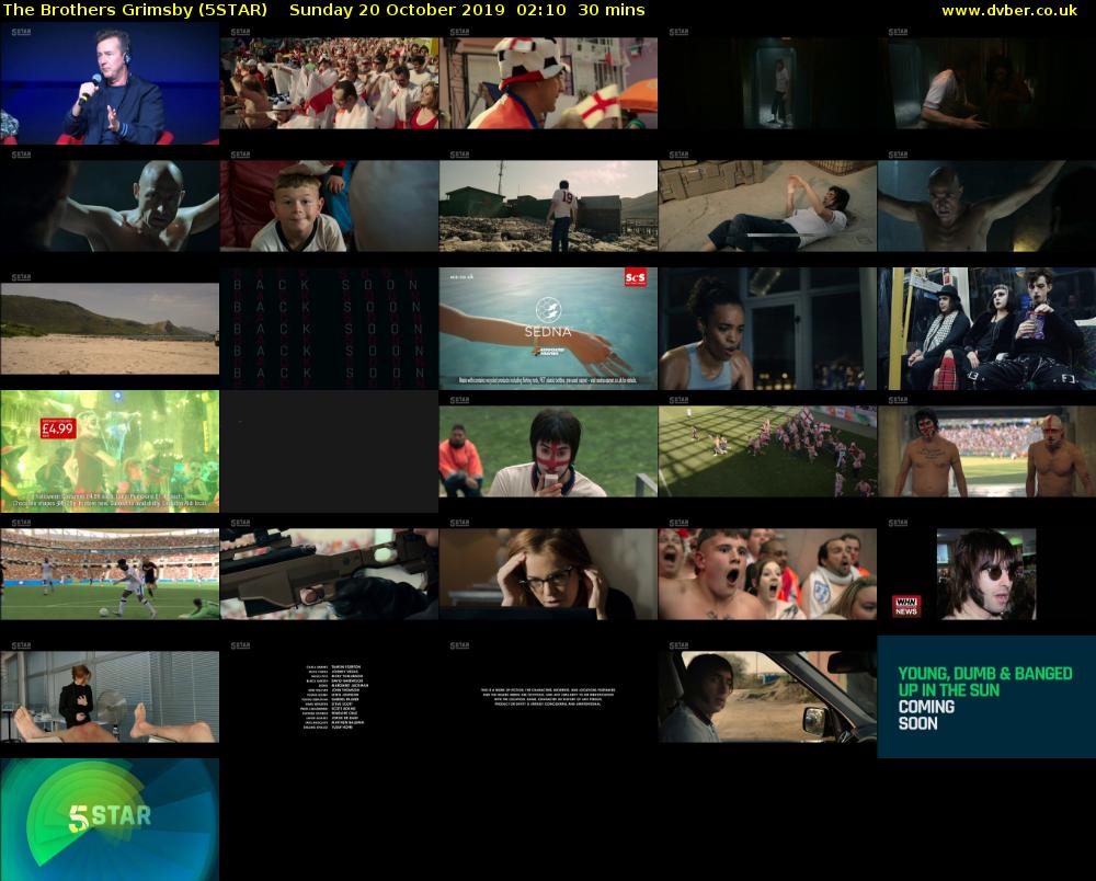 The Brothers Grimsby (5STAR) Sunday 20 October 2019 02:10 - 02:40