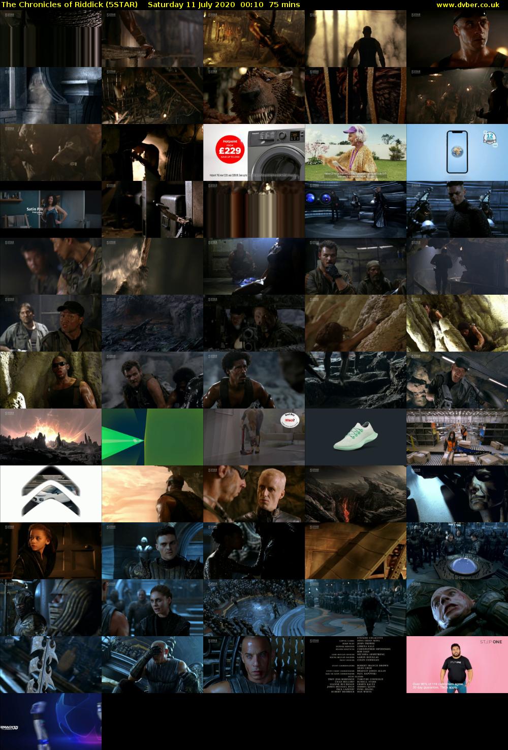 The Chronicles of Riddick (5STAR) Saturday 11 July 2020 00:10 - 01:25