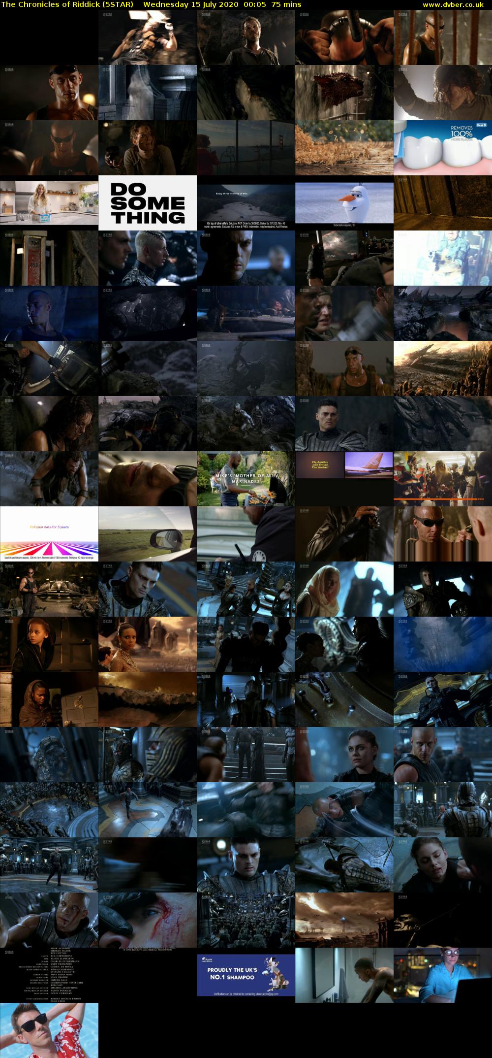 The Chronicles of Riddick (5STAR) Wednesday 15 July 2020 00:05 - 01:20