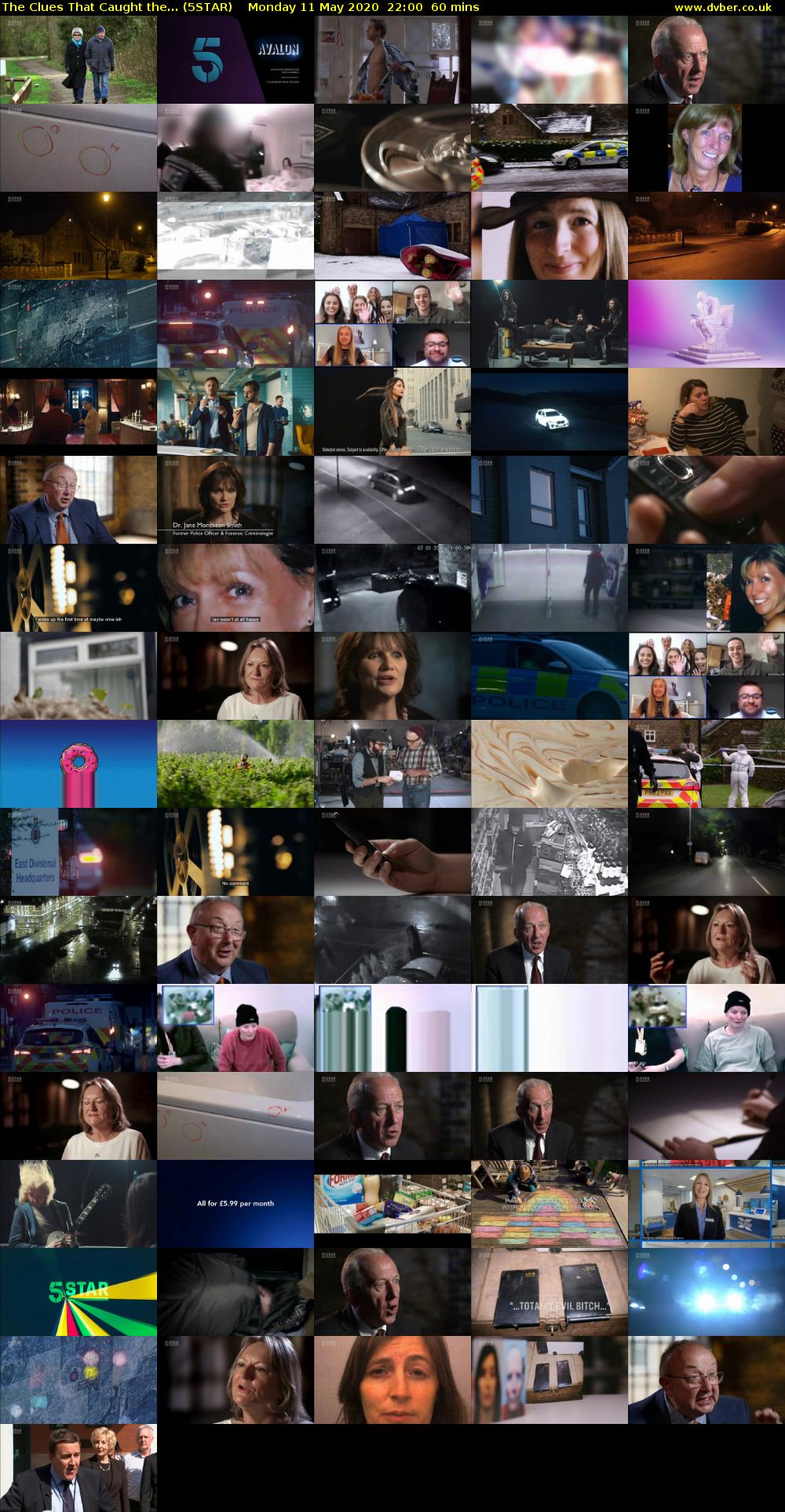 The Clues That Caught the... (5STAR) Monday 11 May 2020 22:00 - 23:00
