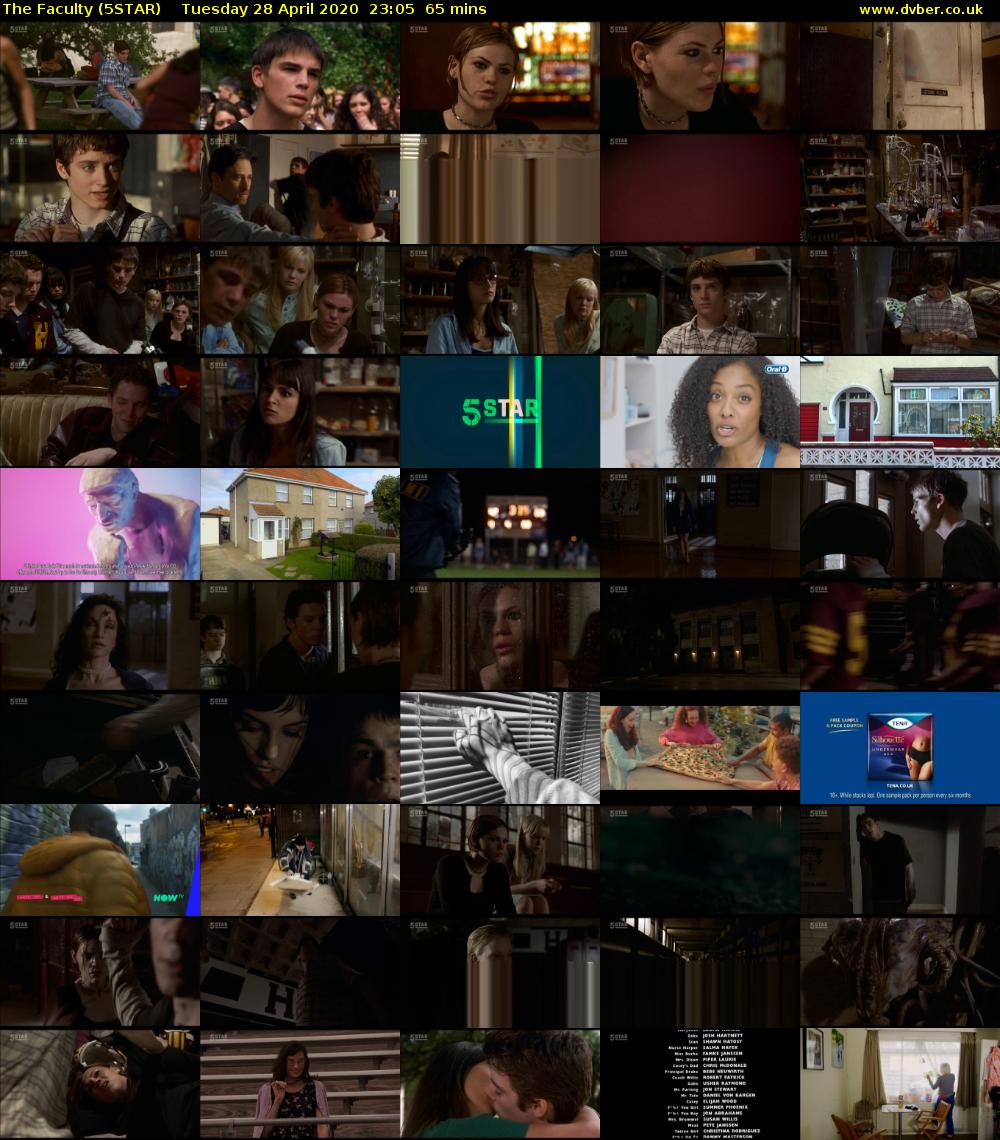 The Faculty (5STAR) Tuesday 28 April 2020 23:05 - 00:10