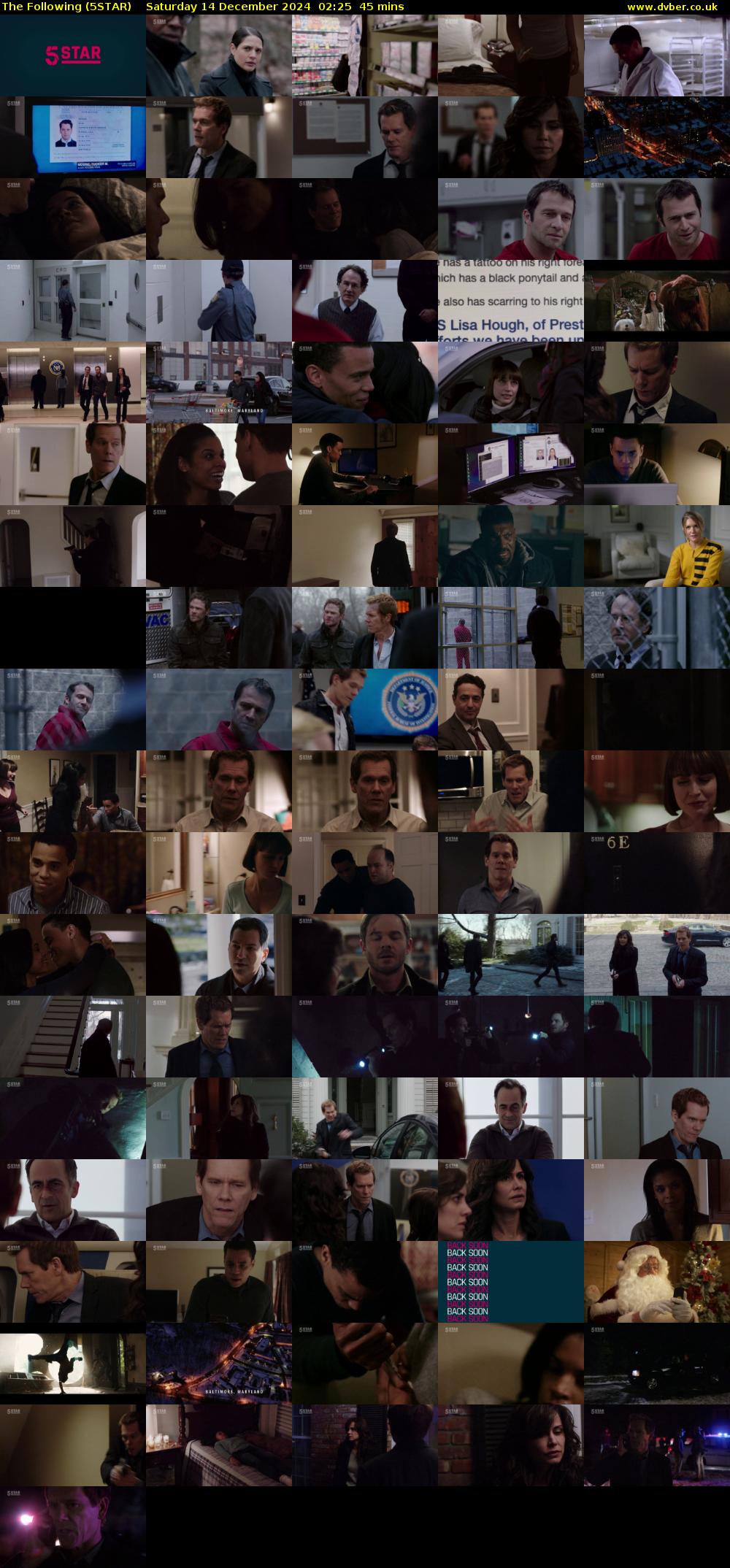 The Following (5STAR) Saturday 14 December 2024 02:25 - 03:10