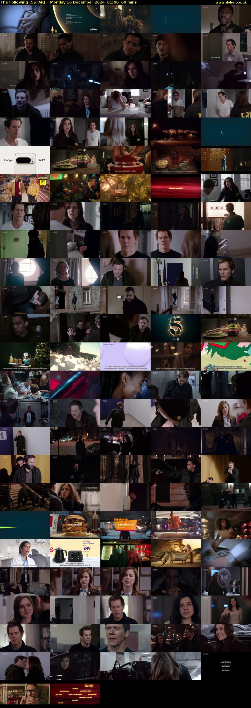 The Following (5STAR) Monday 16 December 2024 01:00 - 02:00