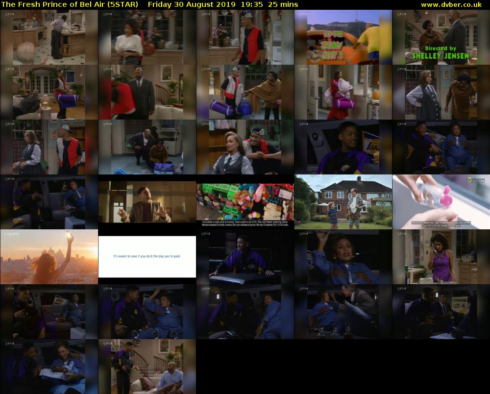 The Fresh Prince of Bel Air (5STAR) Friday 30 August 2019 19:35 - 20:00