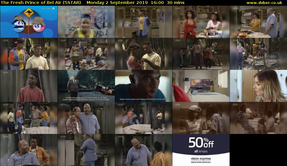 The Fresh Prince of Bel Air (5STAR) Monday 2 September 2019 16:00 - 16:30
