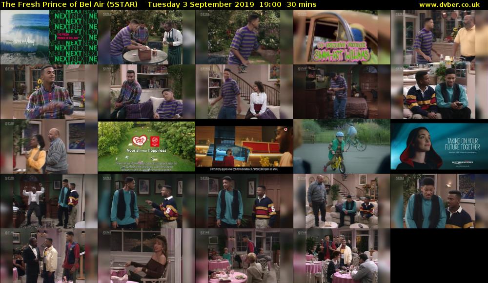 The Fresh Prince of Bel Air (5STAR) Tuesday 3 September 2019 19:00 - 19:30