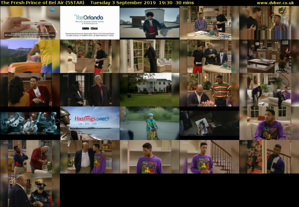 The Fresh Prince of Bel Air (5STAR) Tuesday 3 September 2019 19:30 - 20:00