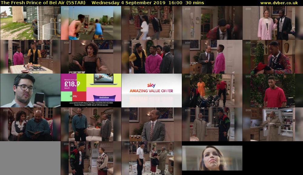 The Fresh Prince of Bel Air (5STAR) Wednesday 4 September 2019 16:00 - 16:30
