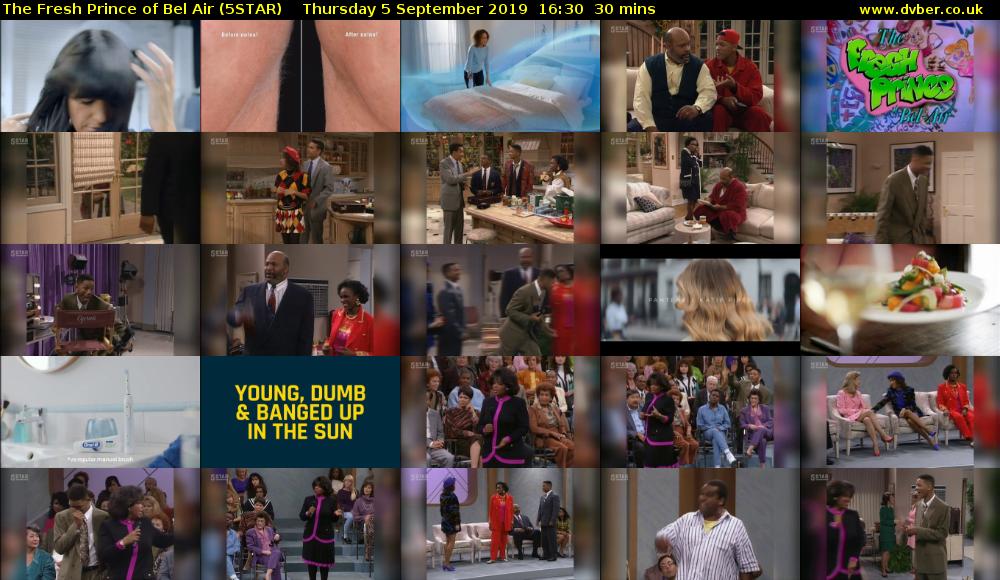 The Fresh Prince of Bel Air (5STAR) Thursday 5 September 2019 16:30 - 17:00