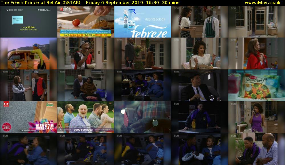 The Fresh Prince of Bel Air (5STAR) Friday 6 September 2019 16:30 - 17:00