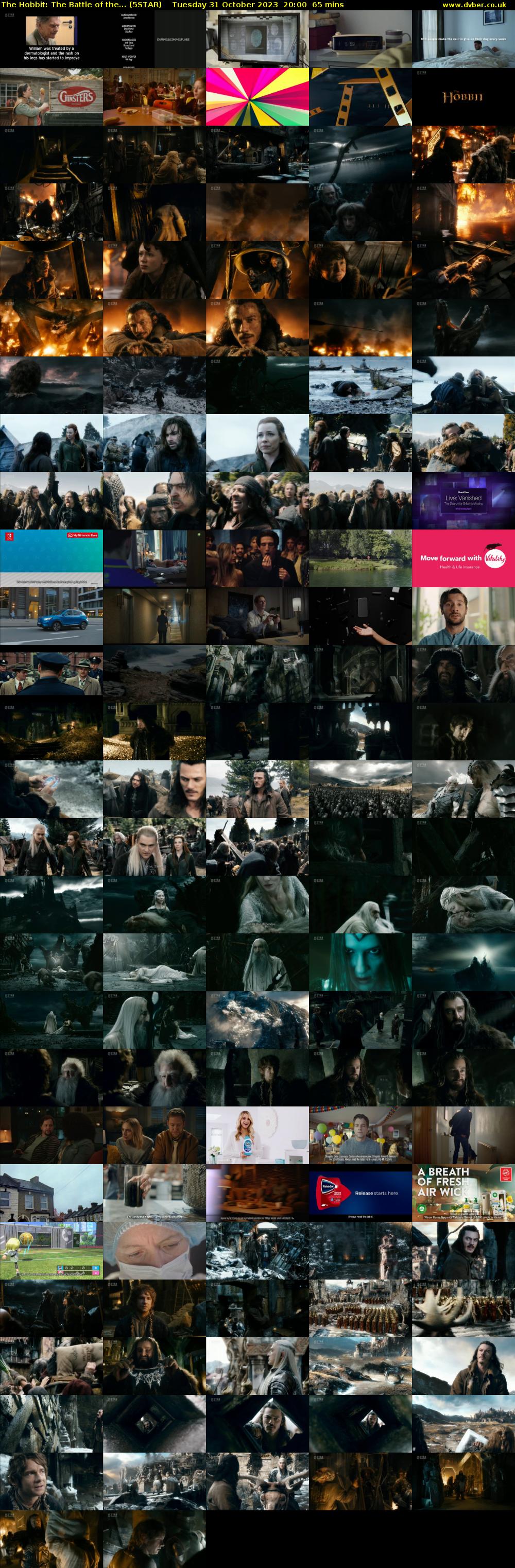 The Hobbit: The Battle of the... (5STAR) Tuesday 31 October 2023 20:00 - 21:05