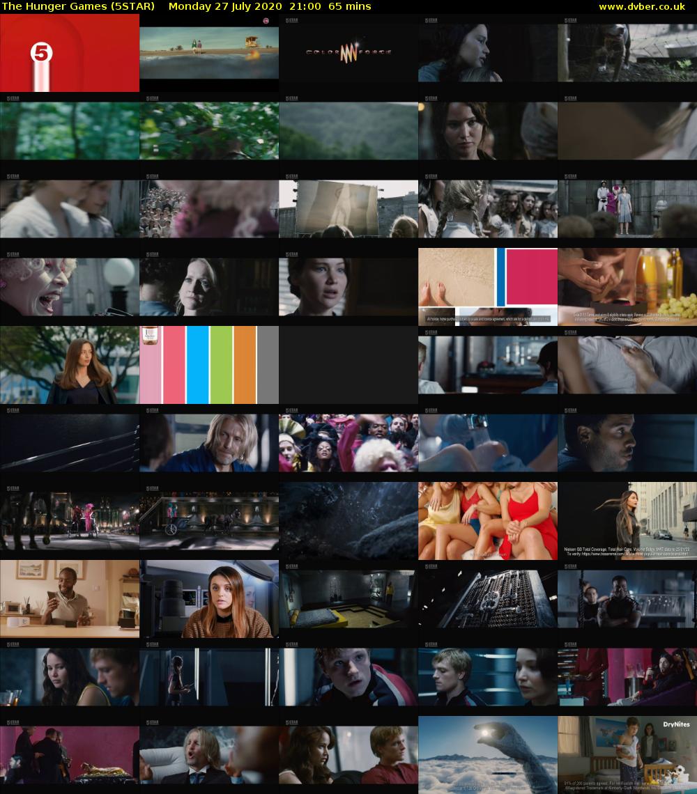 The Hunger Games (5STAR) Monday 27 July 2020 21:00 - 22:05