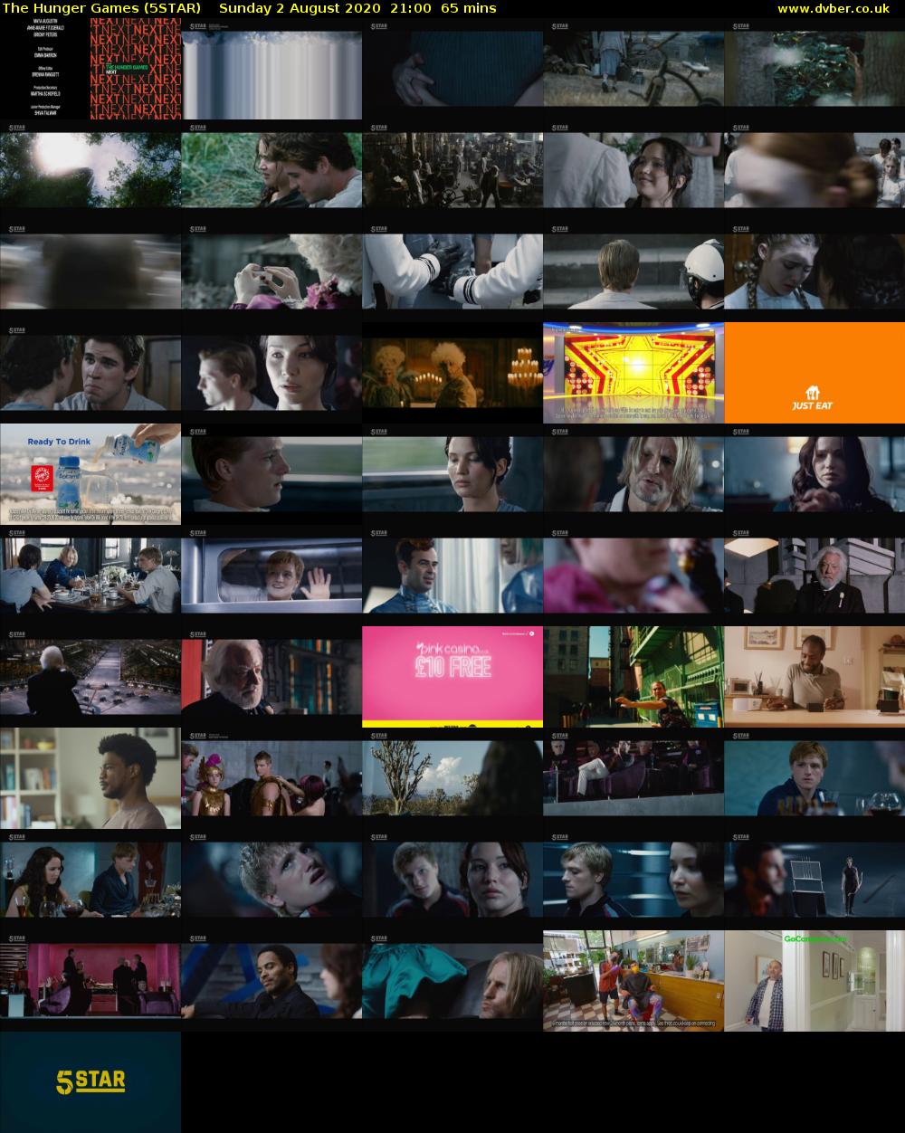 The Hunger Games (5STAR) Sunday 2 August 2020 21:00 - 22:05