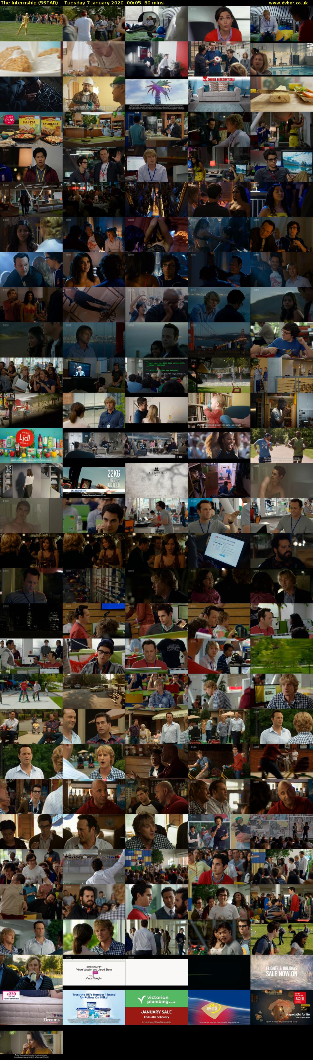 The Internship (5STAR) Tuesday 7 January 2020 00:05 - 01:25