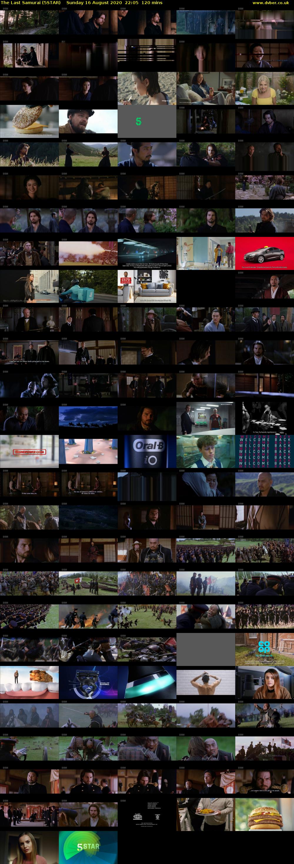 The Last Samurai (5STAR) Sunday 16 August 2020 22:05 - 00:05