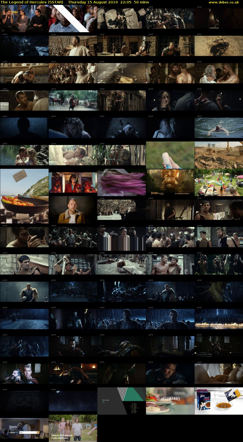 The Legend of Hercules (5STAR) Thursday 15 August 2019 22:05 - 22:55