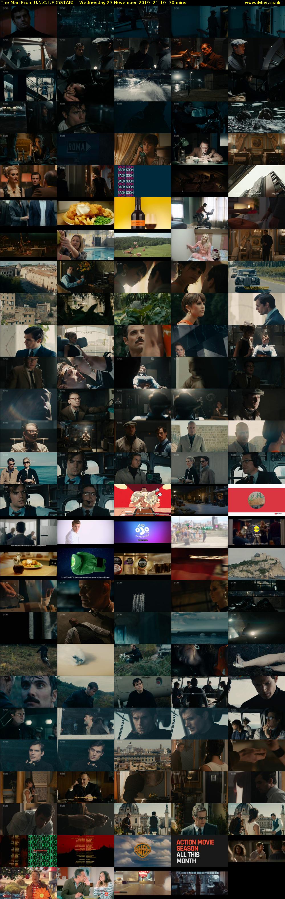 The Man From U.N.C.L.E (5STAR) Wednesday 27 November 2019 21:10 - 22:20