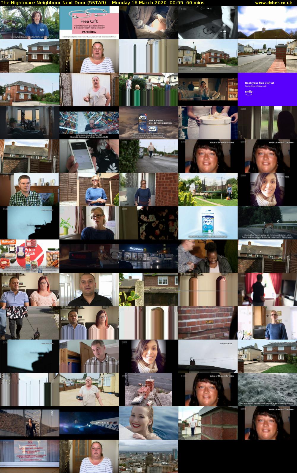 The Nightmare Neighbour Next Door (5STAR) Monday 16 March 2020 00:55 - 01:55