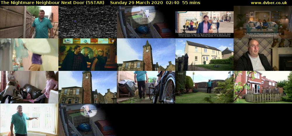 The Nightmare Neighbour Next Door (5STAR) Sunday 29 March 2020 02:40 - 03:35
