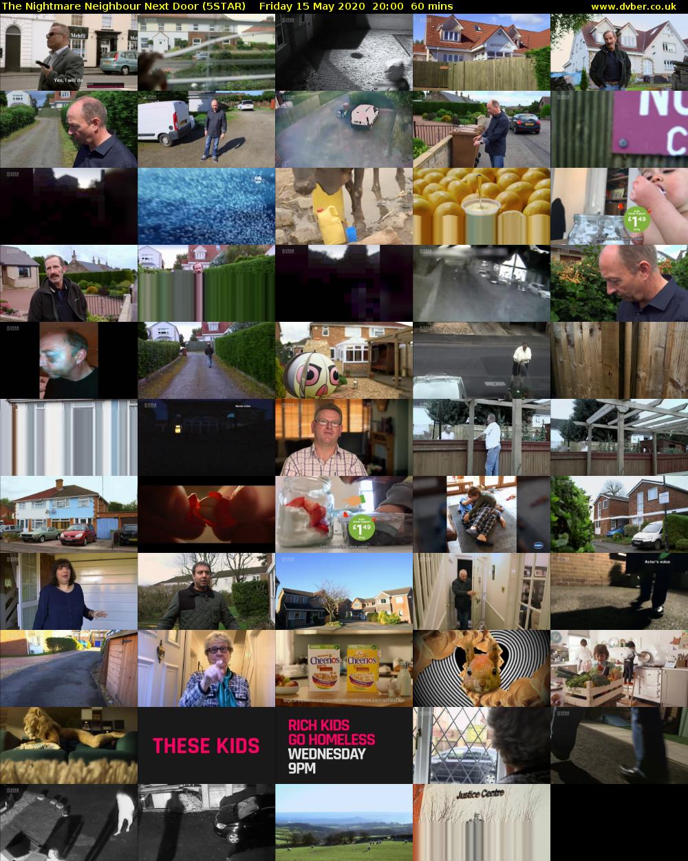 The Nightmare Neighbour Next Door (5STAR) Friday 15 May 2020 20:00 - 21:00