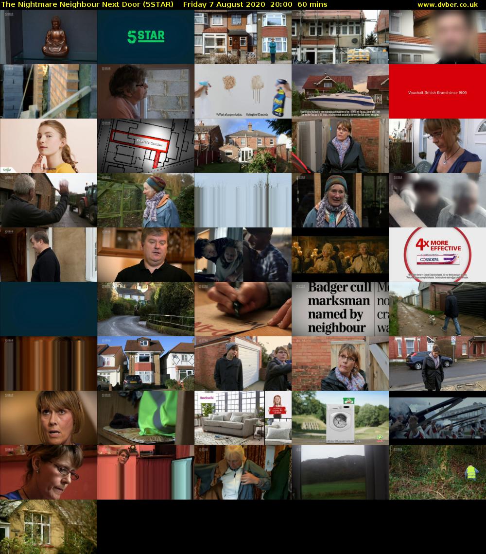 The Nightmare Neighbour Next Door (5STAR) Friday 7 August 2020 20:00 - 21:00
