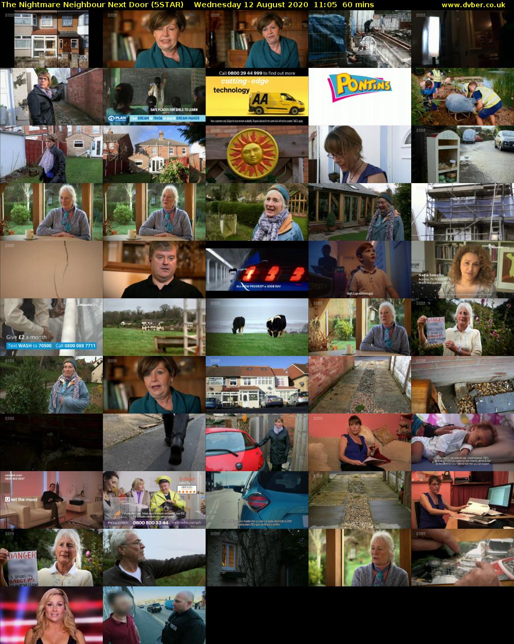 The Nightmare Neighbour Next Door (5STAR) Wednesday 12 August 2020 11:05 - 12:05