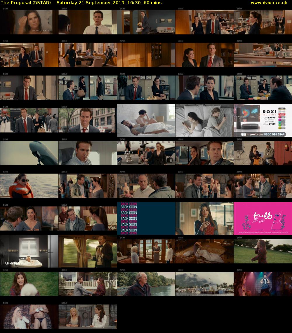 The Proposal (5STAR) Saturday 21 September 2019 16:30 - 17:30