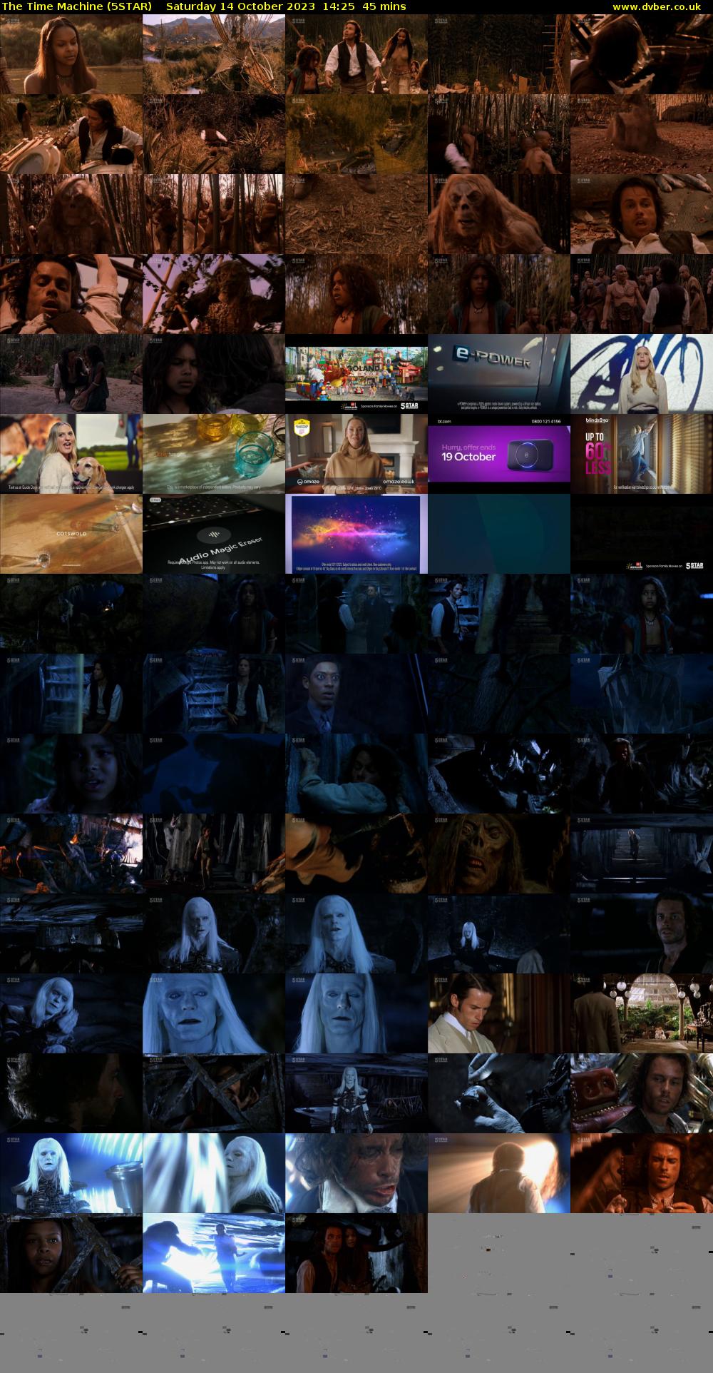 The Time Machine (5STAR) Saturday 14 October 2023 14:25 - 15:10