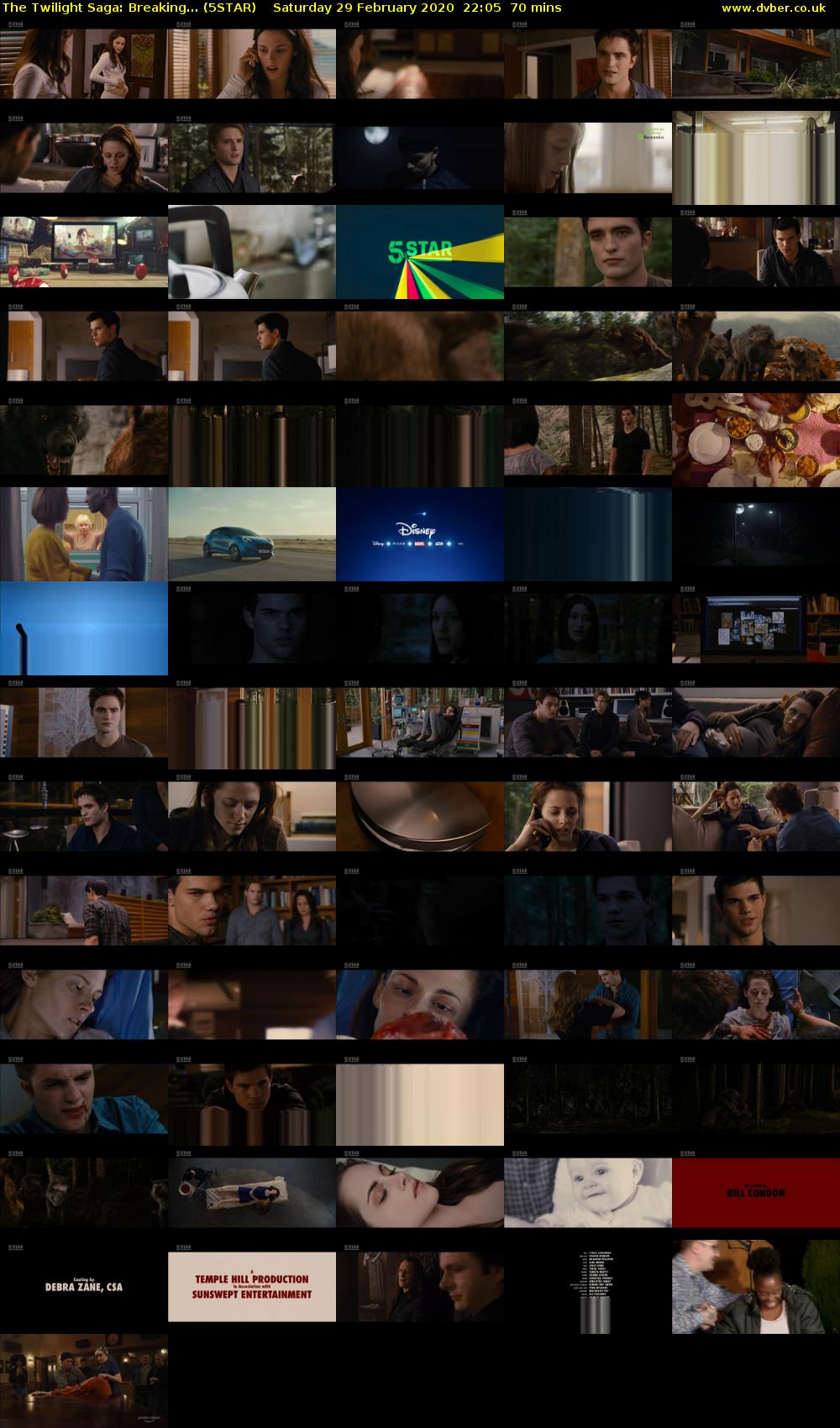 The Twilight Saga: Breaking... (5STAR) Saturday 29 February 2020 22:05 - 23:15