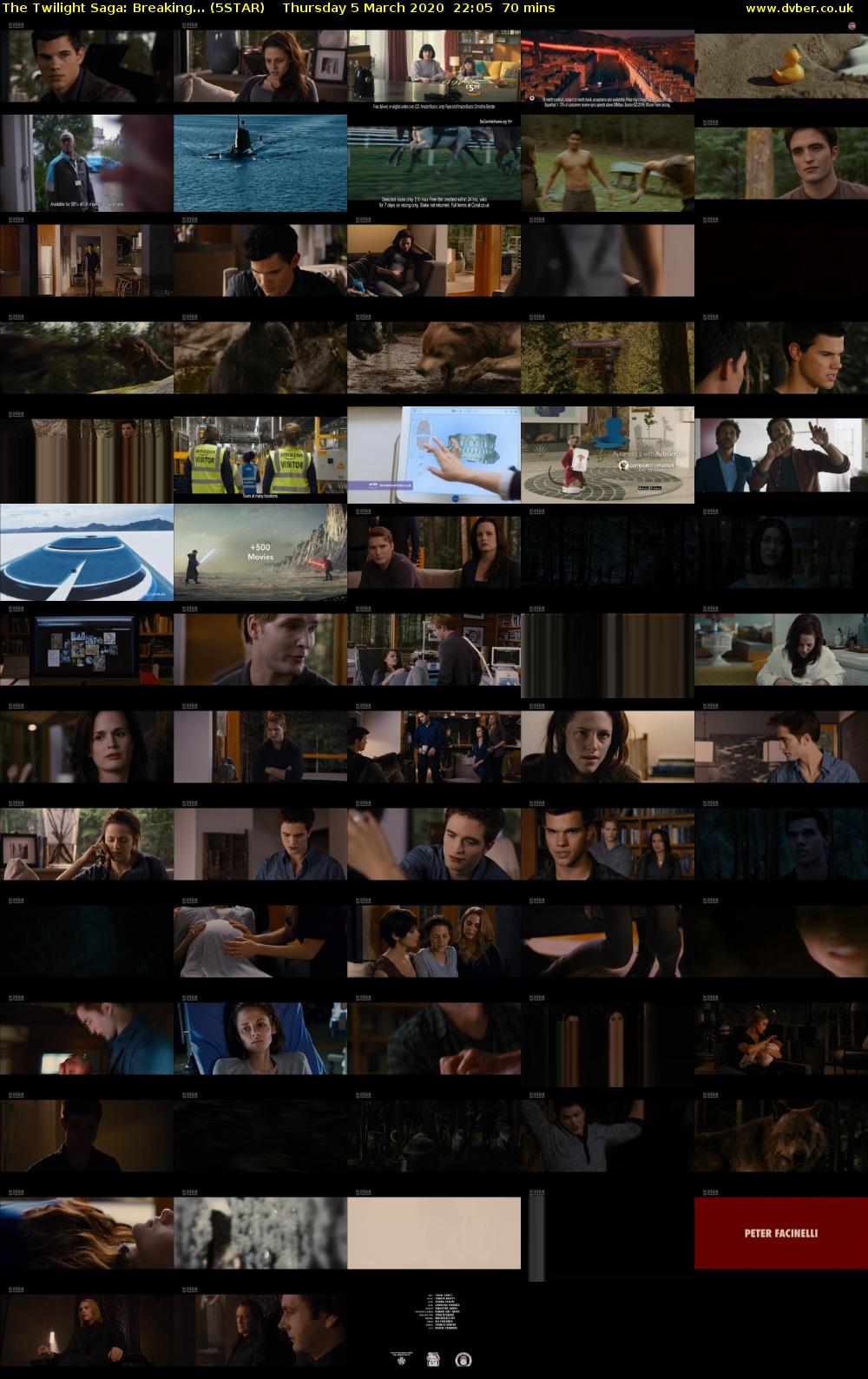 The Twilight Saga: Breaking... (5STAR) Thursday 5 March 2020 22:05 - 23:15