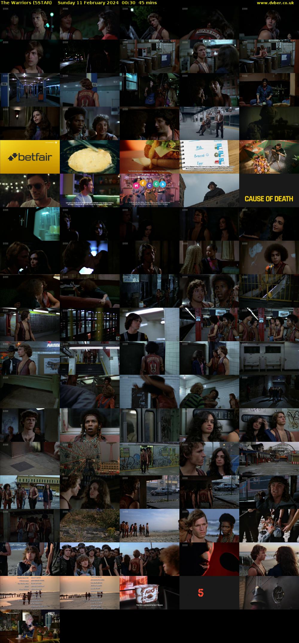 The Warriors (5STAR) Sunday 11 February 2024 00:30 - 01:15