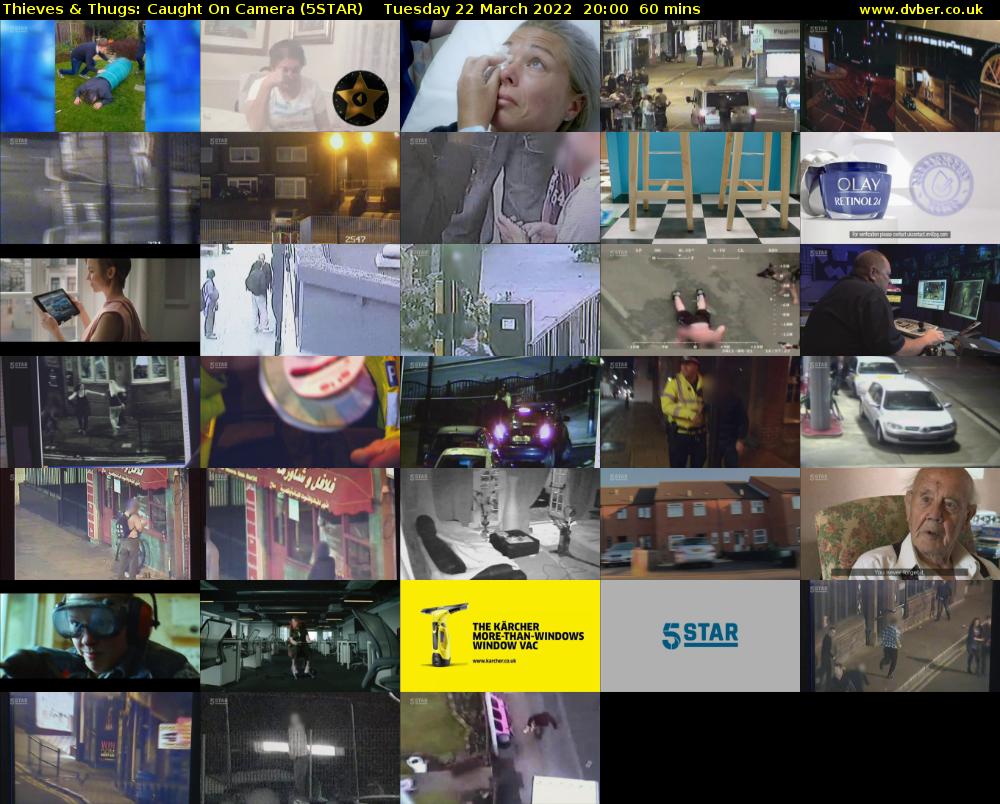 Thieves & Thugs: Caught On Camera (5STAR) Tuesday 22 March 2022 20:00 - 21:00