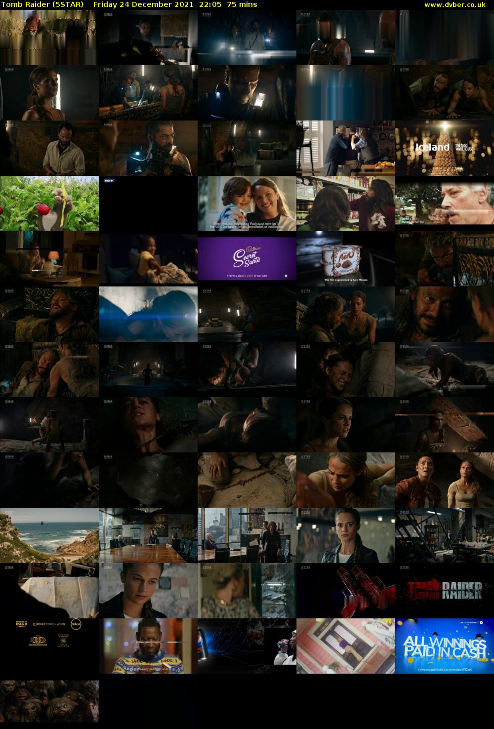 Tomb Raider (5STAR) Friday 24 December 2021 22:05 - 23:20