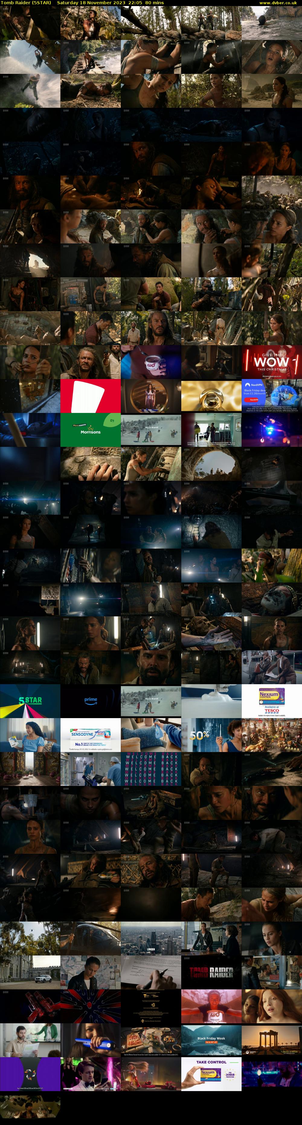 Tomb Raider (5STAR) Saturday 18 November 2023 22:05 - 23:25