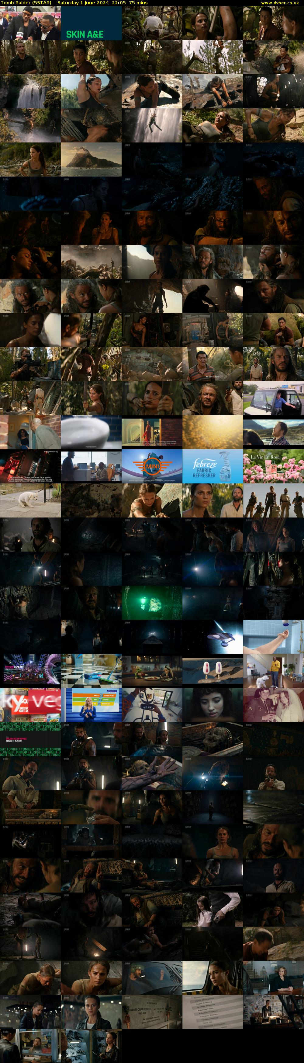 Tomb Raider (5STAR) Saturday 1 June 2024 22:05 - 23:20