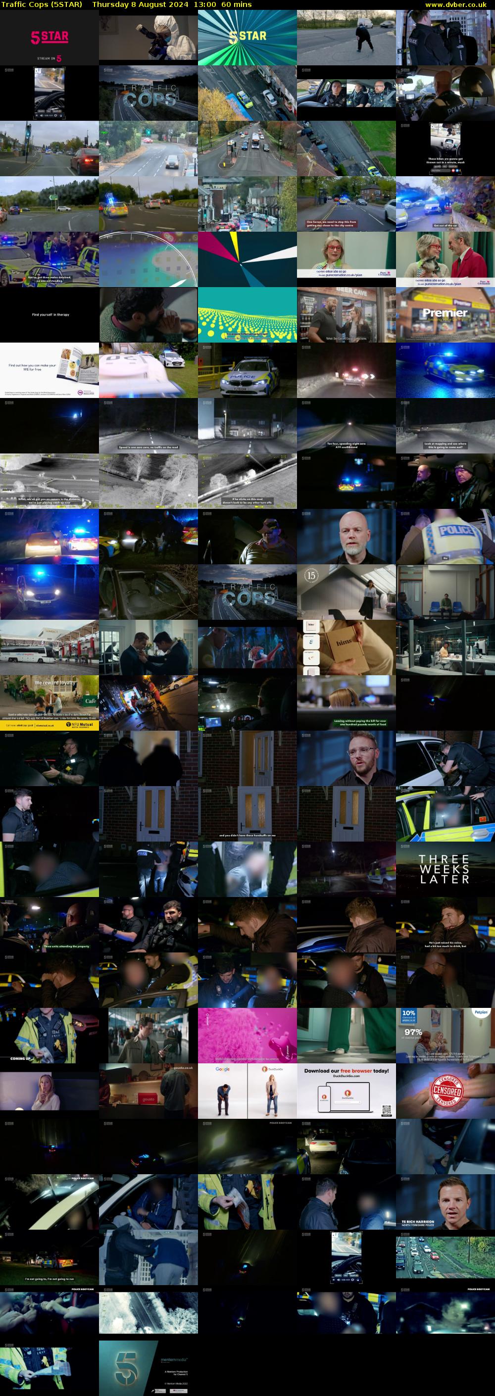 Traffic Cops (5STAR) Thursday 8 August 2024 13:00 - 14:00