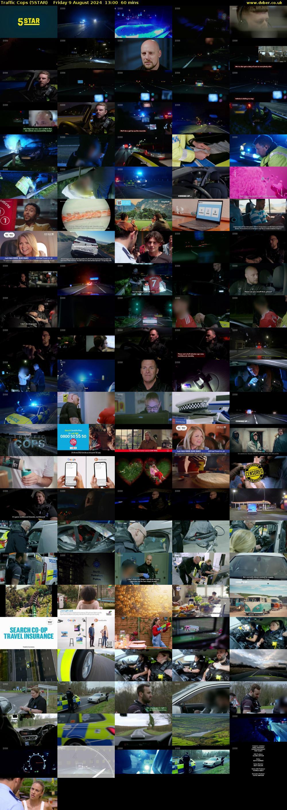 Traffic Cops (5STAR) Friday 9 August 2024 13:00 - 14:00