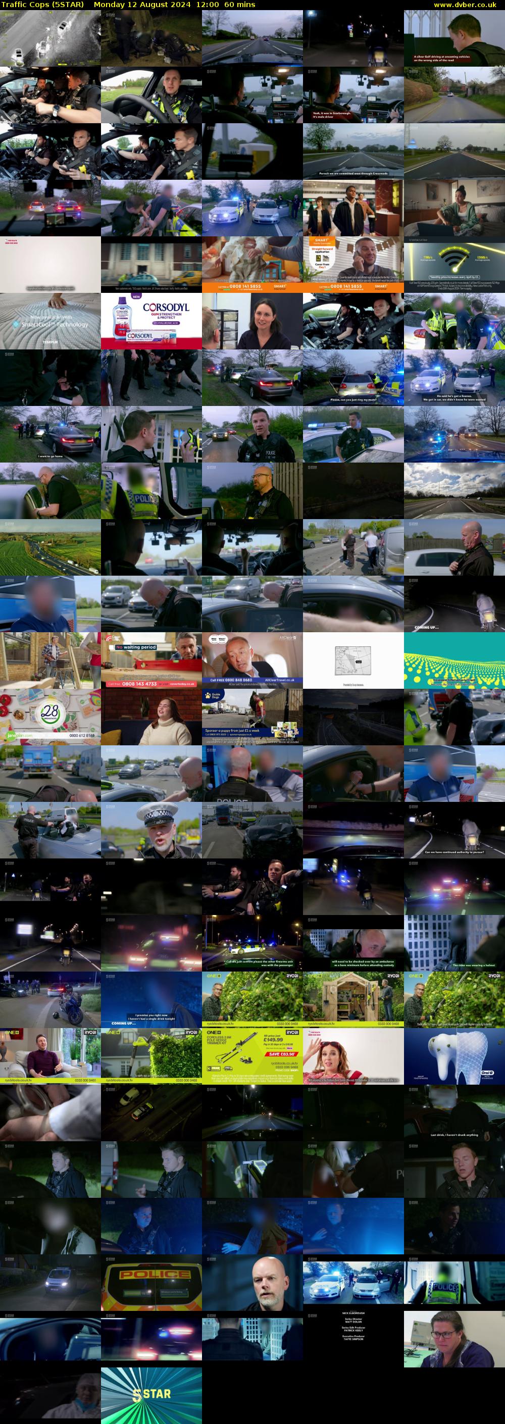 Traffic Cops (5STAR) Monday 12 August 2024 12:00 - 13:00