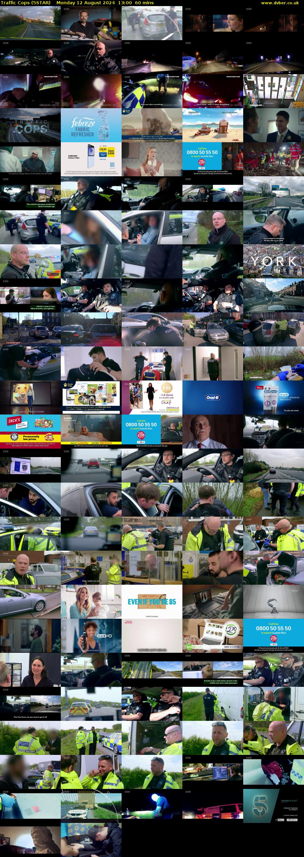 Traffic Cops (5STAR) Monday 12 August 2024 13:00 - 14:00