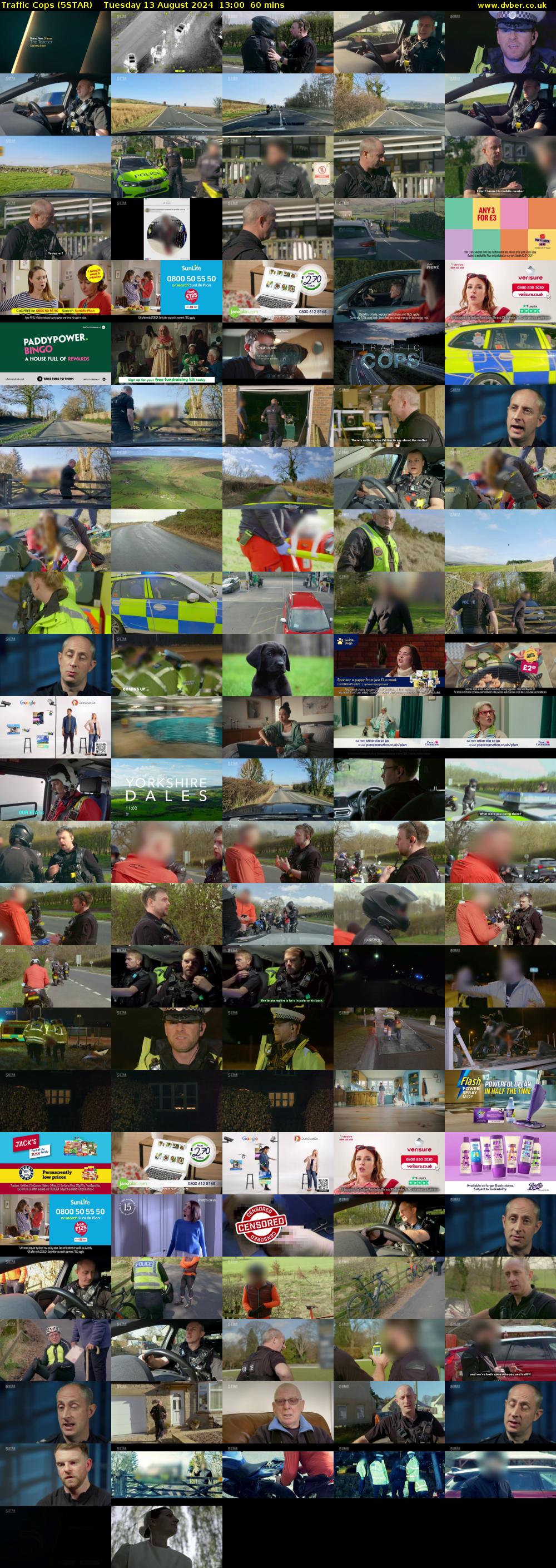 Traffic Cops (5STAR) Tuesday 13 August 2024 13:00 - 14:00