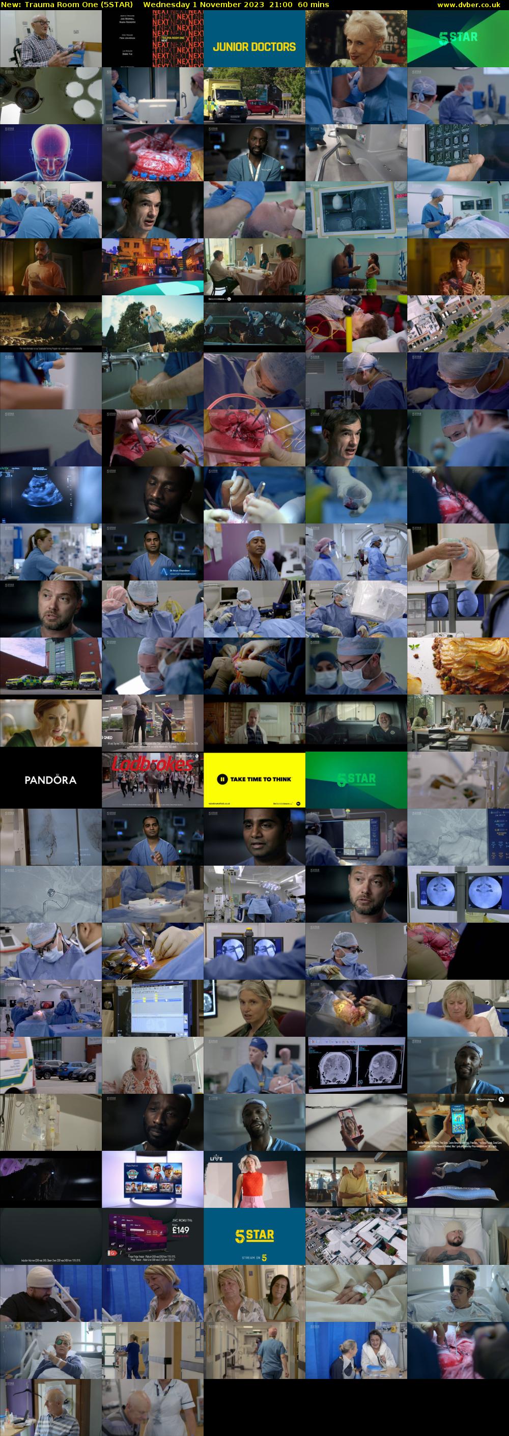 Trauma Room One (5STAR) Wednesday 1 November 2023 21:00 - 22:00