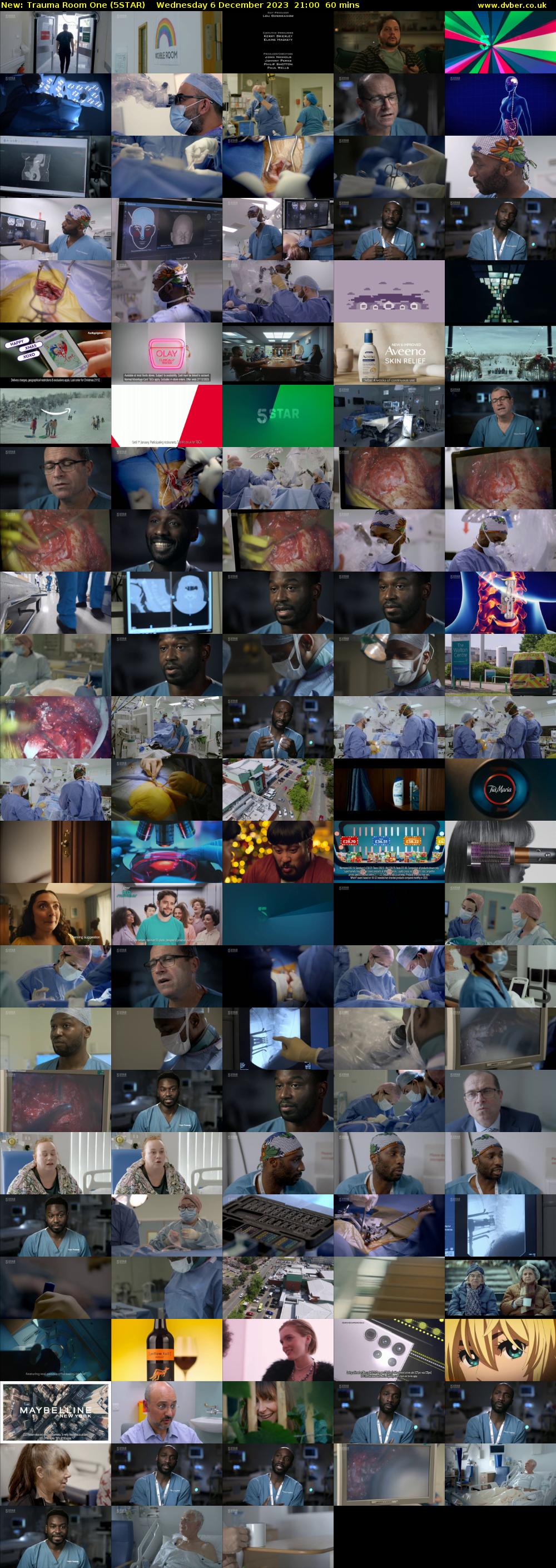Trauma Room One (5STAR) Wednesday 6 December 2023 21:00 - 22:00