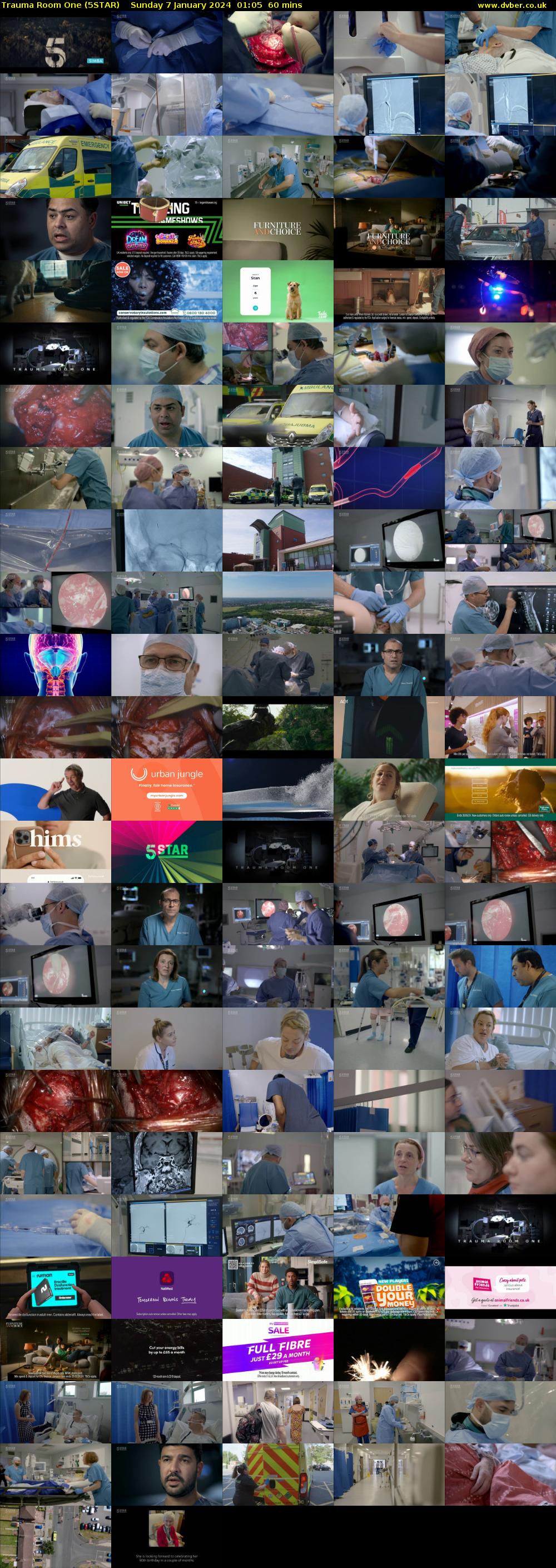 Trauma Room One (5STAR) Sunday 7 January 2024 01:05 - 02:05