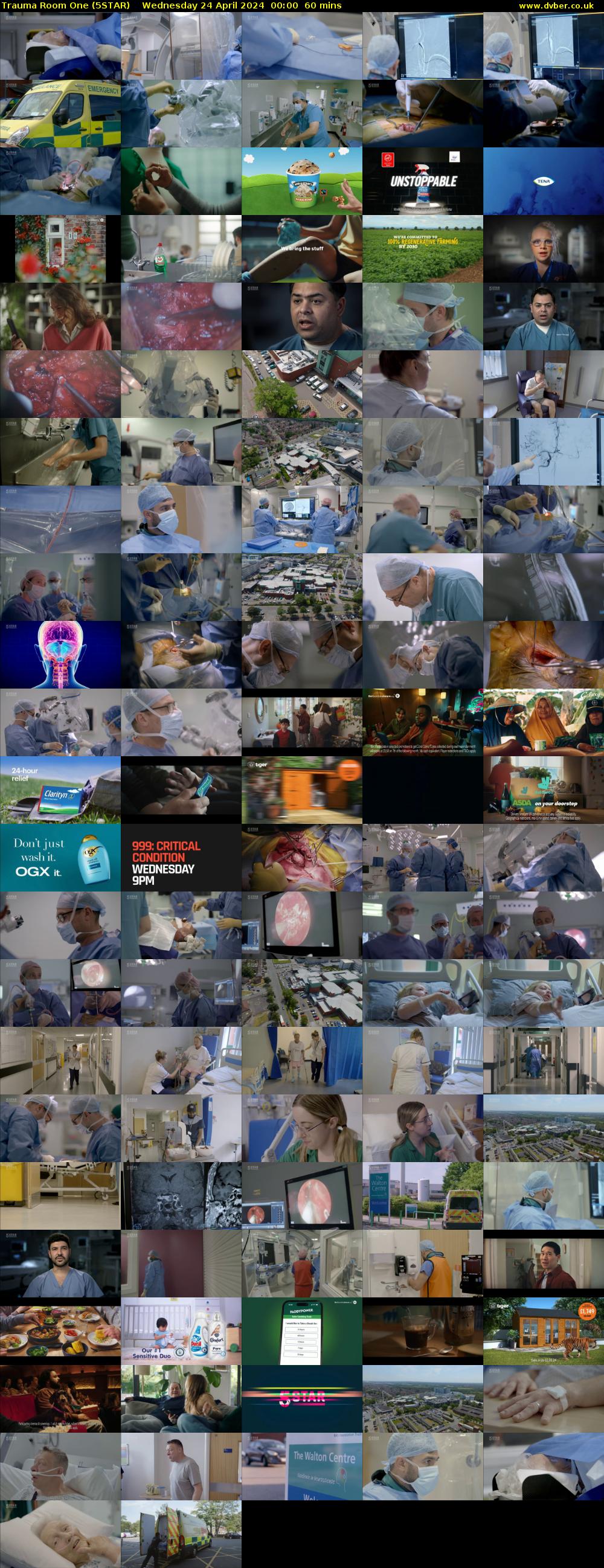 Trauma Room One (5STAR) Wednesday 24 April 2024 00:00 - 01:00