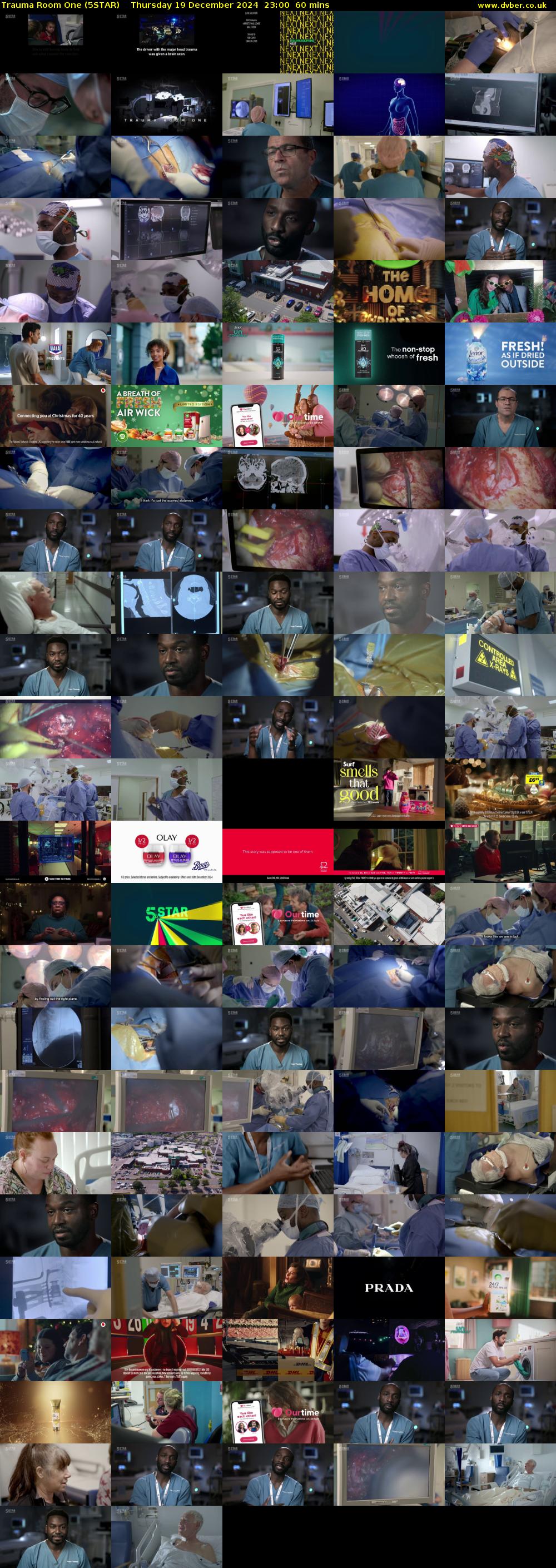 Trauma Room One (5STAR) Thursday 19 December 2024 23:00 - 00:00