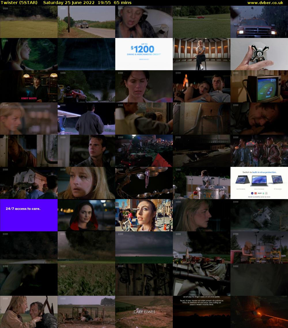 Twister (5STAR) Saturday 25 June 2022 19:55 - 21:00