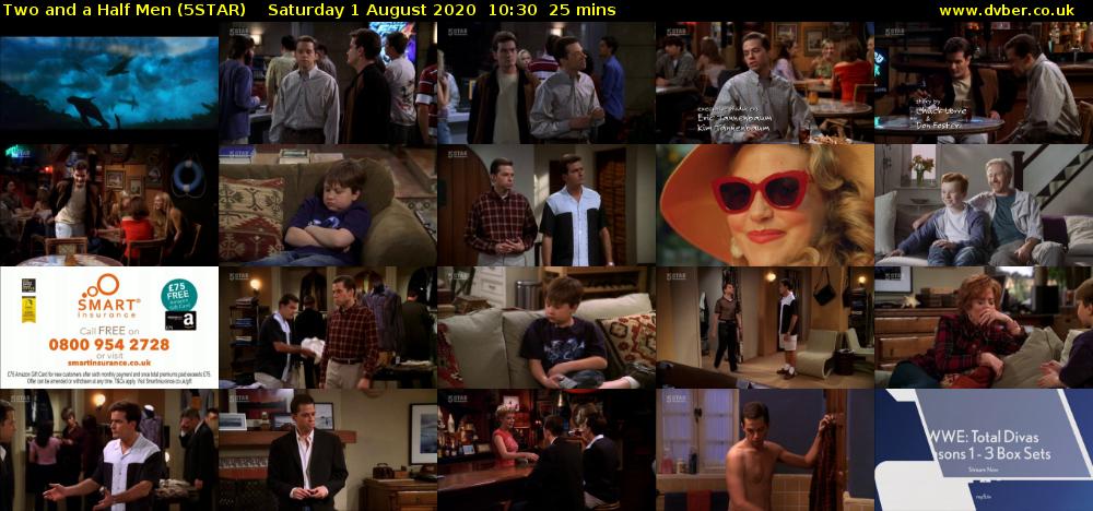 Two and a Half Men (5STAR) Saturday 1 August 2020 10:30 - 10:55