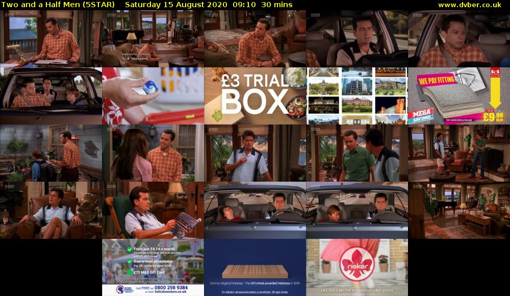 Two and a Half Men (5STAR) Saturday 15 August 2020 09:10 - 09:40