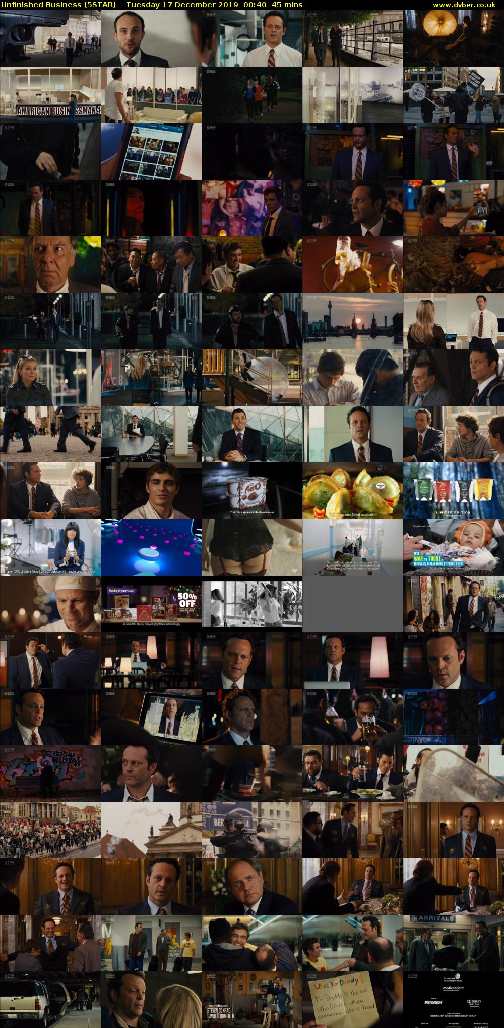 Unfinished Business (5STAR) Tuesday 17 December 2019 00:40 - 01:25